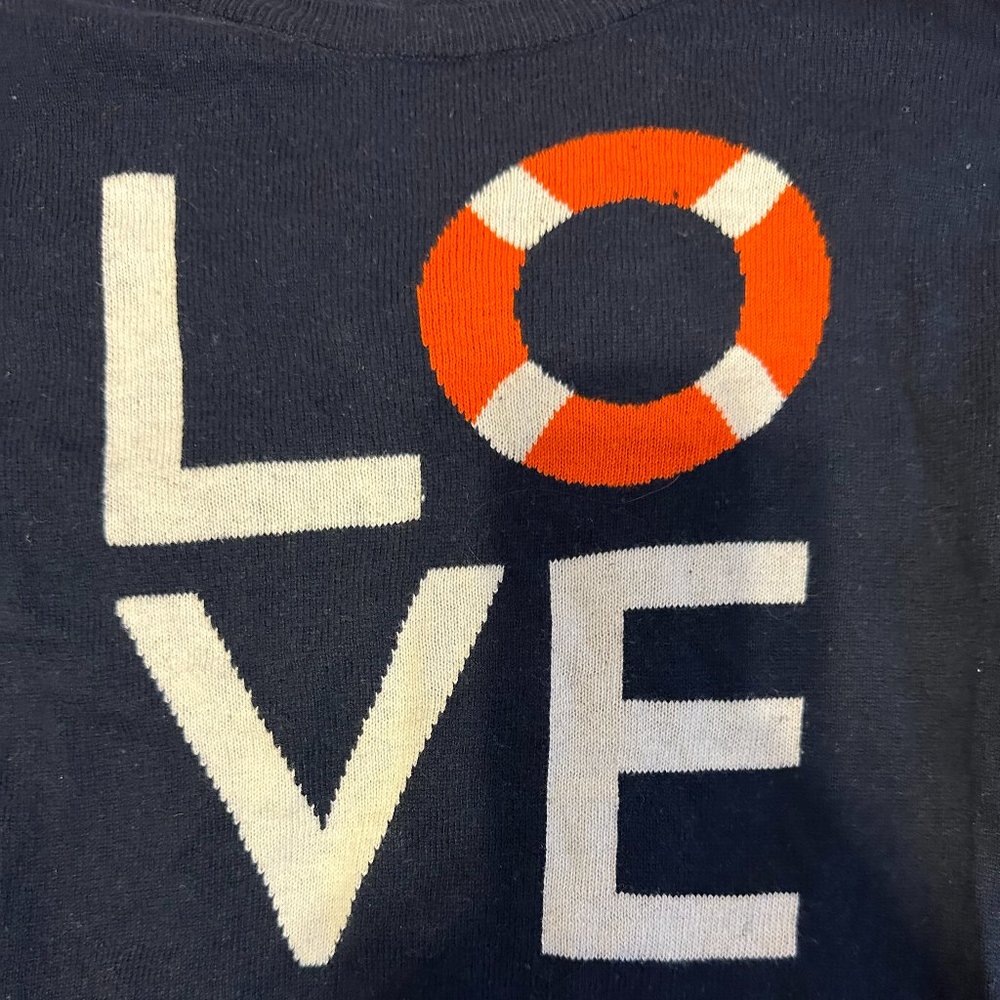 Gap Navy LOVE nautical sweater, M